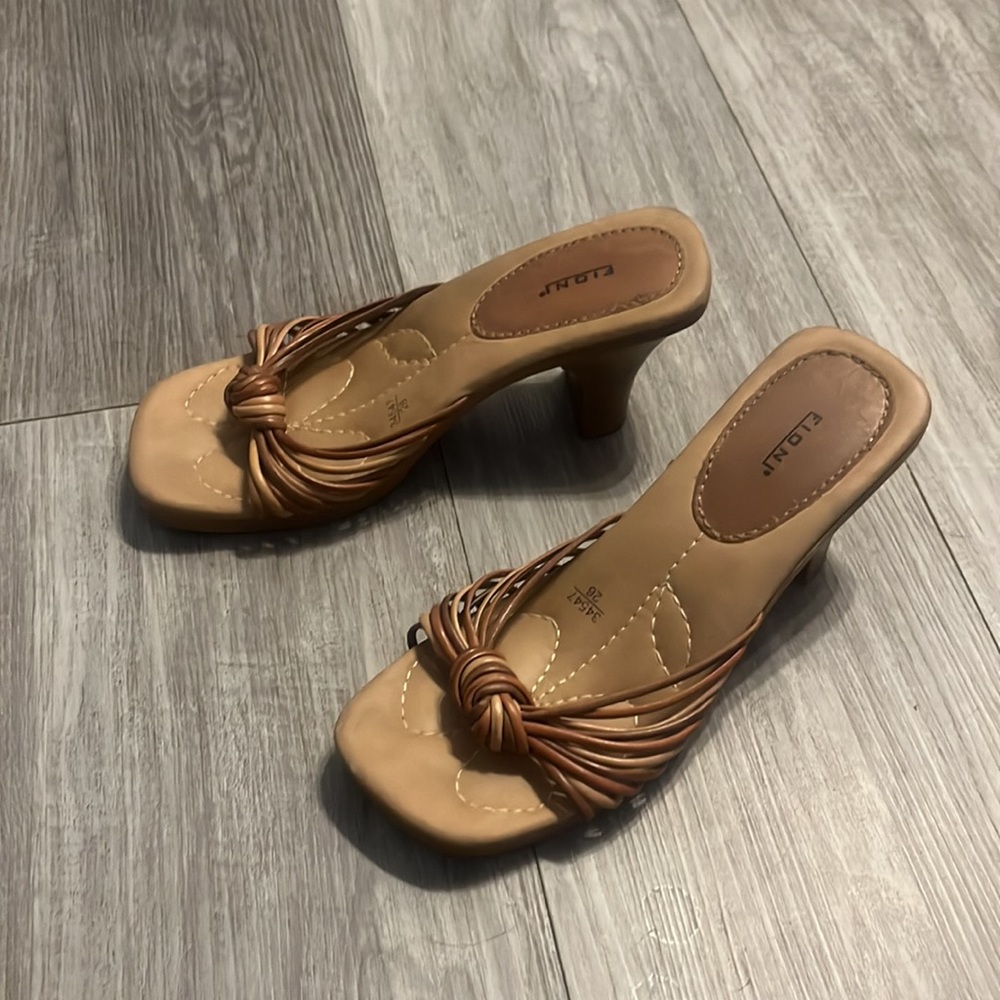 Leather heels